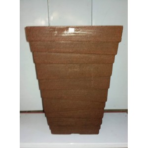 VASO PLáSTICO COLUNA QUADRADO DEGRAU MED.