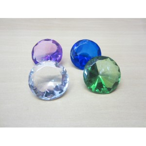 ENFEITE DE CRISTAL  DIAMANTE COLORIDO