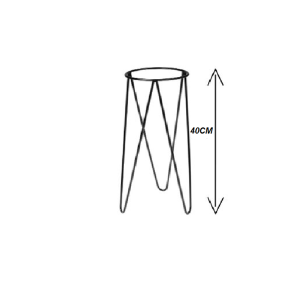 SUPORTE P/VASO METAL COADOR TRIPE 40CM