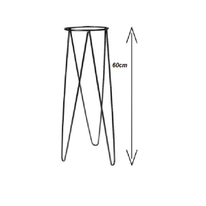 SUPORTE P/VASO METAL COADOR TRIPE 60 CM