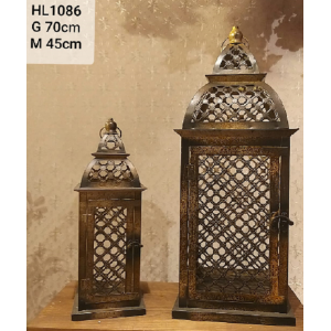LANTERNA COM 2 PCS METAL VAZADO