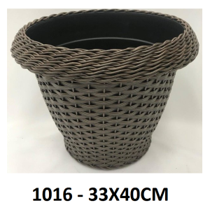 VASO DE PLÁSTICO REDONDO COM BORDA