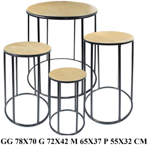 MESA CUBO C/4 P?S 4177 REDONDA