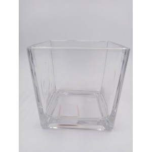VASO DE VIDRO W347-53 QUADRADO 12X12CM