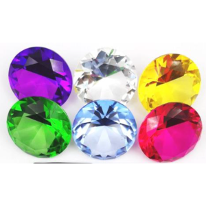 ENFEITE CRISTAL XM-60 DIAMANTE 6CM COLOR