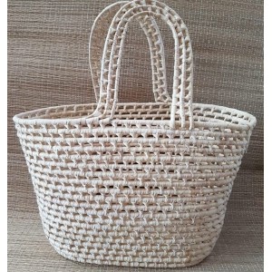 SACOLA DE PALHA 0113 GR. C/AL?A 29X48X30CM