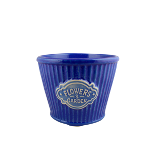 VASO CERÂMICA 3855 REDONDO FLOWERS GR.