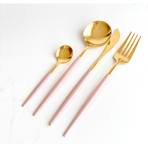 JOGO DE TALHERES 4 PÇS 07006 ROSA