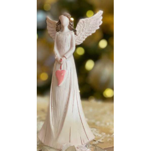 RESINA ANJO AC102 C/CORAÇÃO 15CM