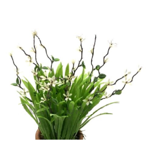 FOLHAGEM CAPIM EL0021 C/MINI FLOR COLOR