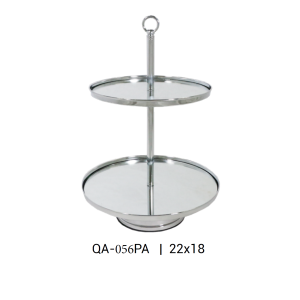 DOCEIRA REDONDA QA-056 2 ANDARES METAL 30X40CM