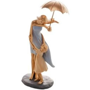 FIGURA DECORATIVA 61447 RESINA FAMíLIA 11X9X31CM