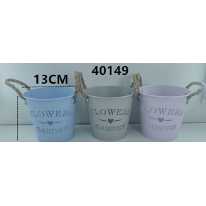 VASO METAL 40149 COLOR AL?A SISAL 12CM