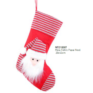 MEIA NATALINA NTD10087 FELTRO PAPAI NOEL
