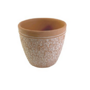 VASO CERÂMICA LV-0156 BARRO DECORADO