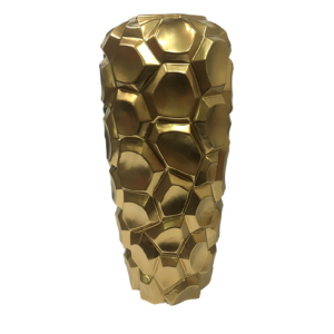 VASO CERÂMICA CR057 GRÉS DOURADO
