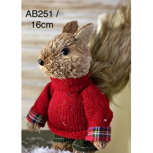 ENFEITE NATALINO AB251 ESQUILO 12X21CM