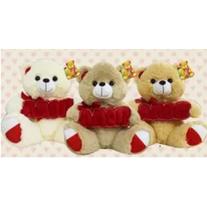 PELÚCIA URSO FE7296 FRASE AMOR