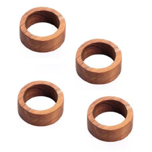 CJ 4 ANEIS P/GUARDANAPO 13373 MADEIRA REDONDO