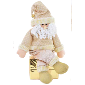 PAPAI NOEL NTD15023 TECIDO SENTADO CHAMPAGNE