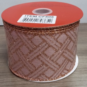 FITA NATALINA CF505 ROSE GLITER ARABESCO