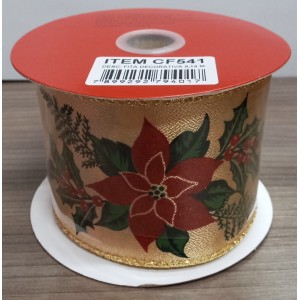 FITA NATALINA CF541 POISETTIA CHAMPAGNE