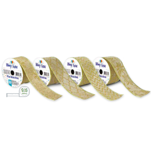 FITA GLITTER GOLD NTS2005 SORT. 6,35X915CM