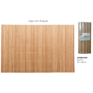 JOGO AMERICANO C/4 PÇS AMER0059 BAMBU