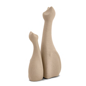 ESCULTURA GATOS 17983/86 CERAMICA DUPLO