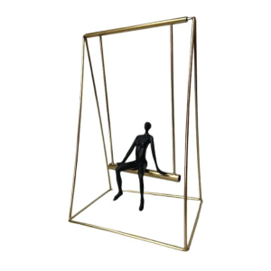 ESCULTURA HOMEM 115391 METAL BALANÇO NORDICO