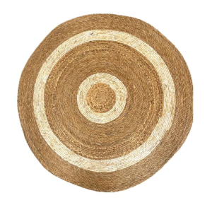 TAPETE PALHA 127365 REDONDO 120X120CM