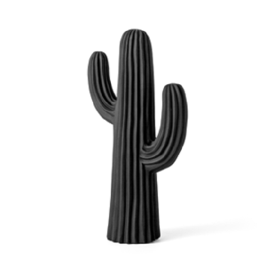 ESCULTURA POLIRESINA 16338 CACTO PRETO