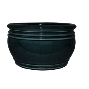 CACHEPOT 7468 BACIA SATURNO VERDE N 1