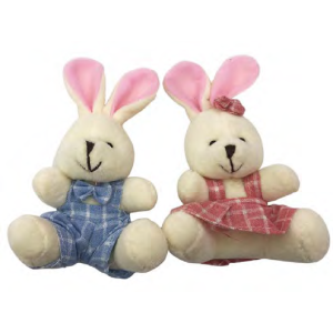 COELHO PELÚCIA PAS0069 ROUPA XADREZ