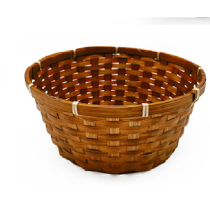 CESTO PALHA  NATURAL TRANÇADA