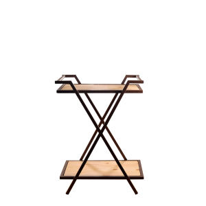 BARZINHO EM X COM  TAMPO EM MADEIRA