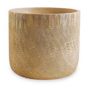 CACHEPOT CIMENTO 10853M NUDE DOURADO MED.