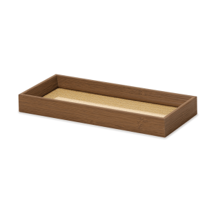 BANDEJA MDF COM FUNDO EM  RATTAN