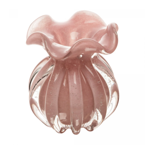 VASO ITALY 61798 ROSA LEITOSO VIDRO