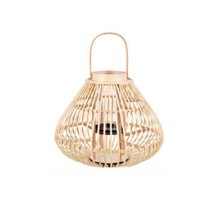 LANTERNA DECORATIVA EM FIBRA NATURAL