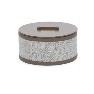 CAIXA EM MDF PEQ COM REVESTIMENTO EM PU