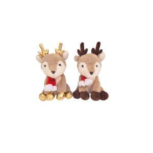 PELUCIA DE NATAL ALCE COM CACHECOL