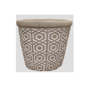 VASO DE CIMENTO ESTAMPAS ETNICAS