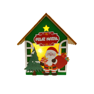 ENFEITE NATALINO CASA C/LUZ 8X5CM