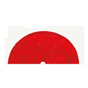 SAIA PARA ARVORE DE NATAL VELPUDA  LISA VERMELHA