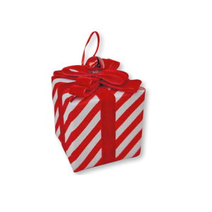 ENFEITE CAIXA PARA PRESENTE VERMELHA